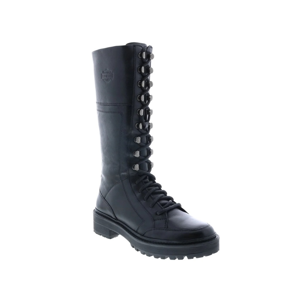 Harley-Davidson® Women's Dalwood 12-Inch Black Motorcycle Boots